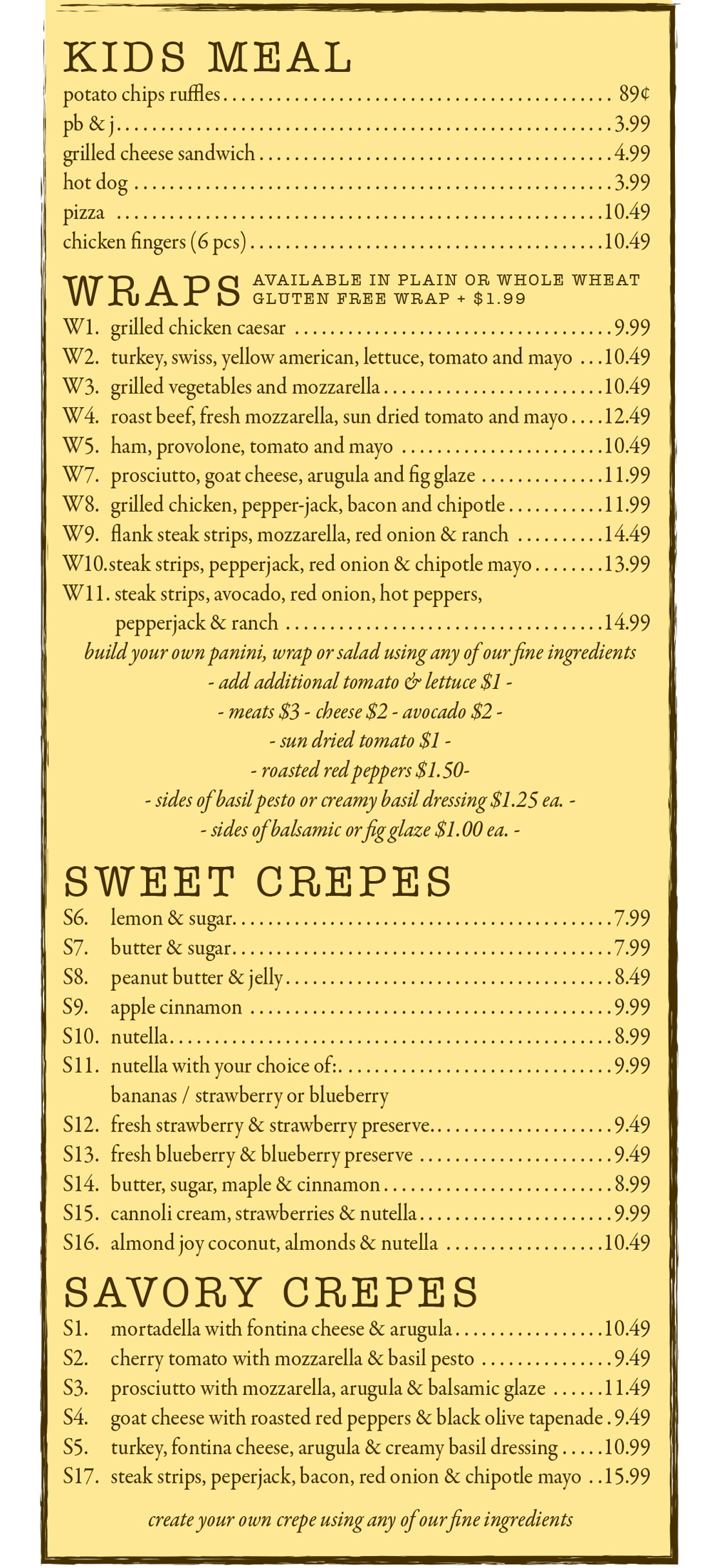 Bensonhurst Location Menu photos