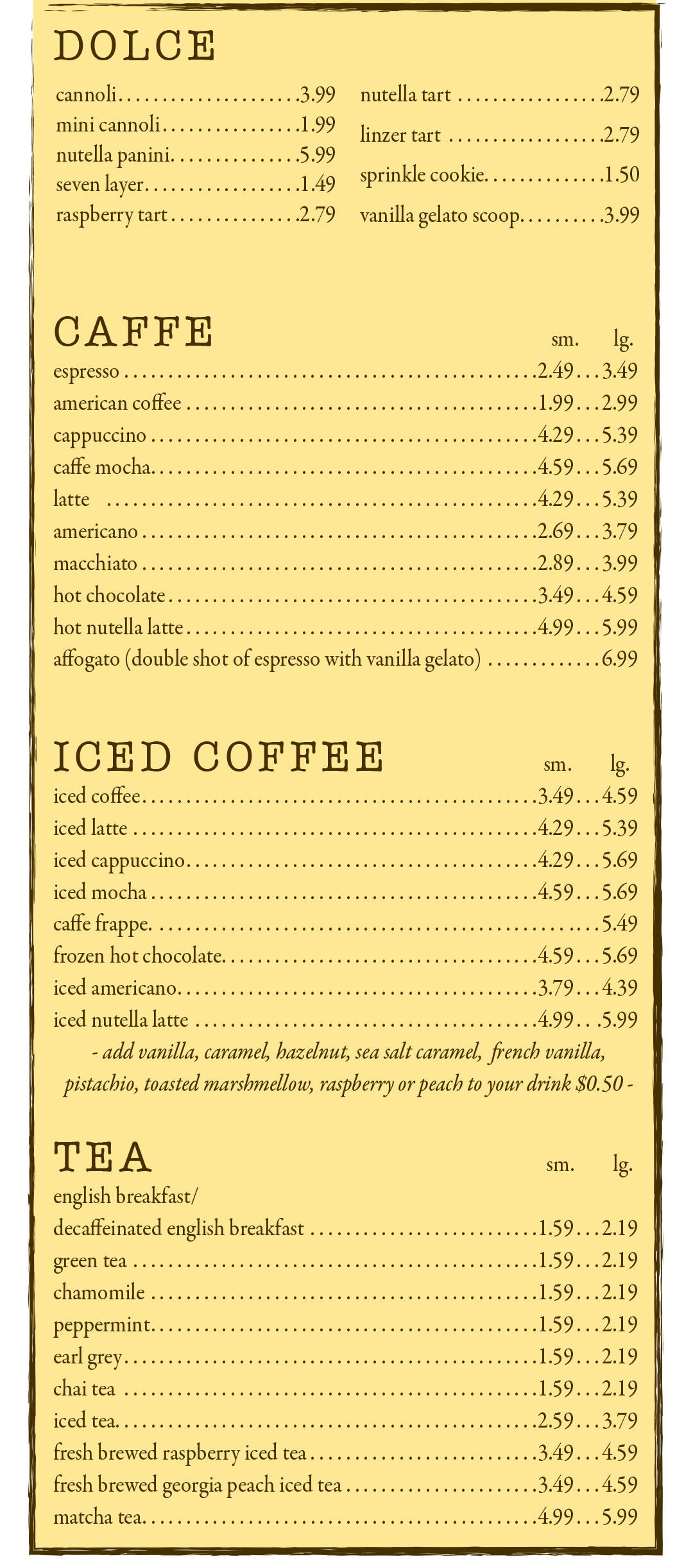 Bensonhurst Location Menu photos