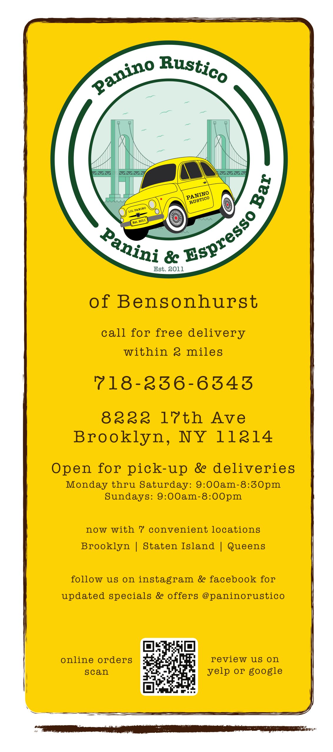 Bensonhurst Location Menu photos