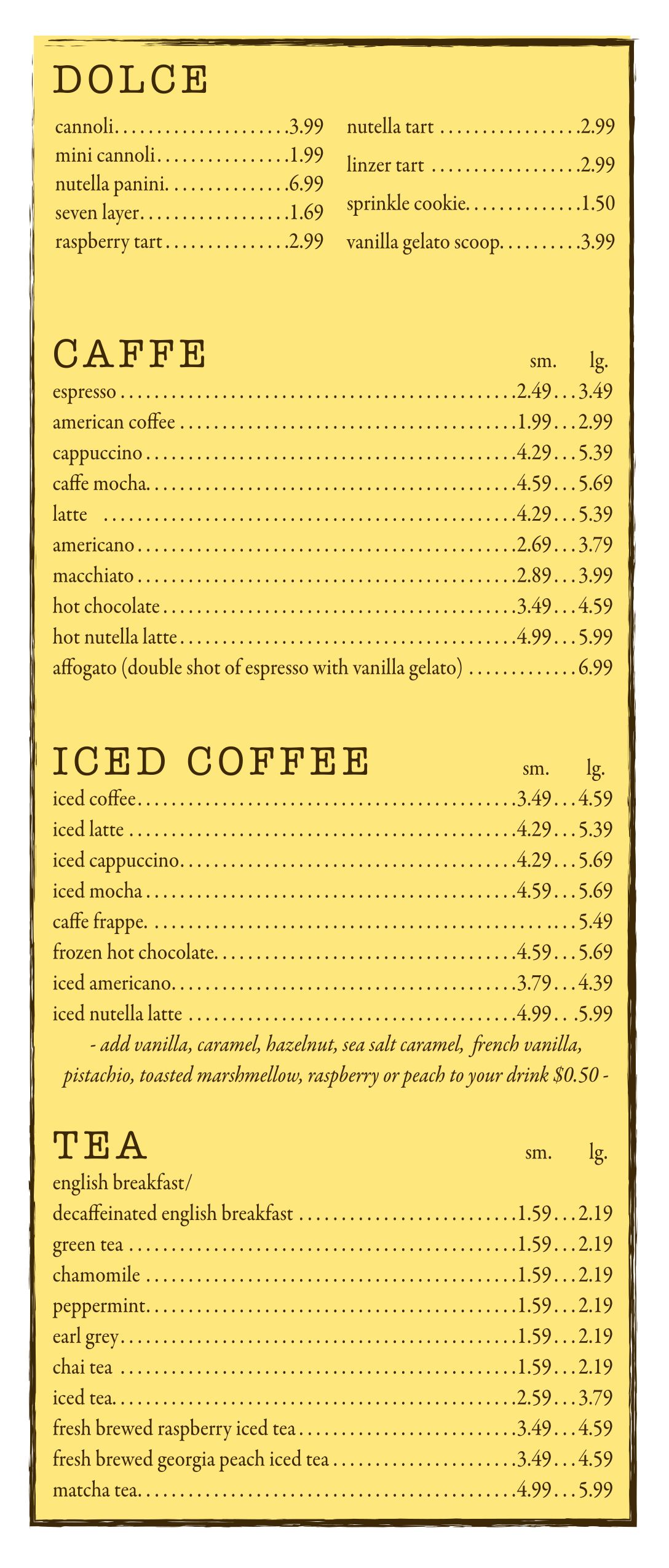 Bensonhurst Location Menu photos