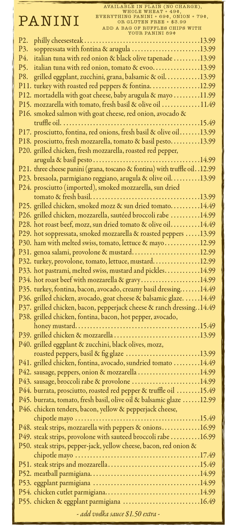 Richmond Location Menu photos