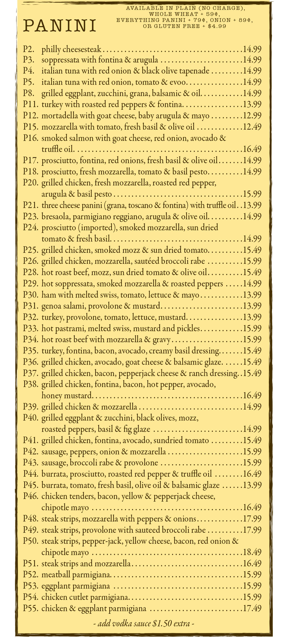 Richmond Location Menu photos