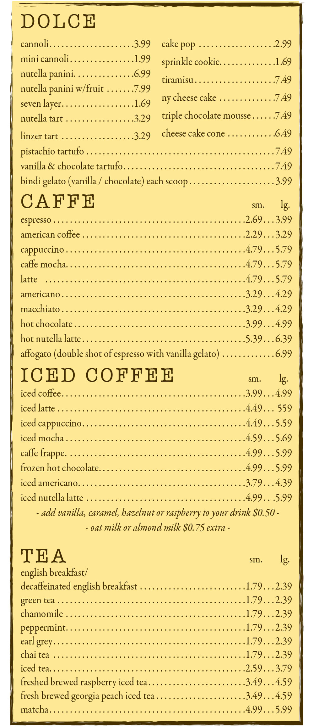 Richmond Location Menu photos