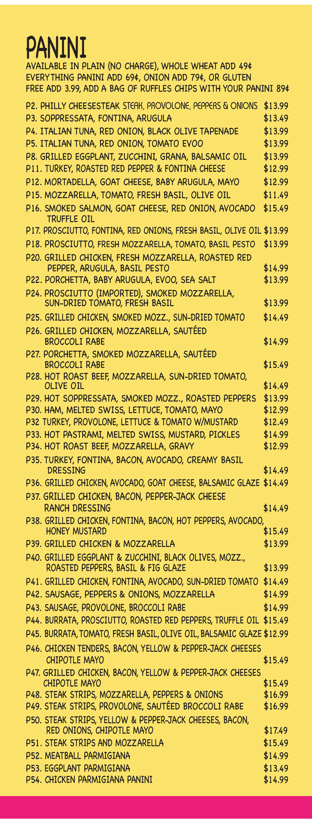 Rockaway Location Menu photos