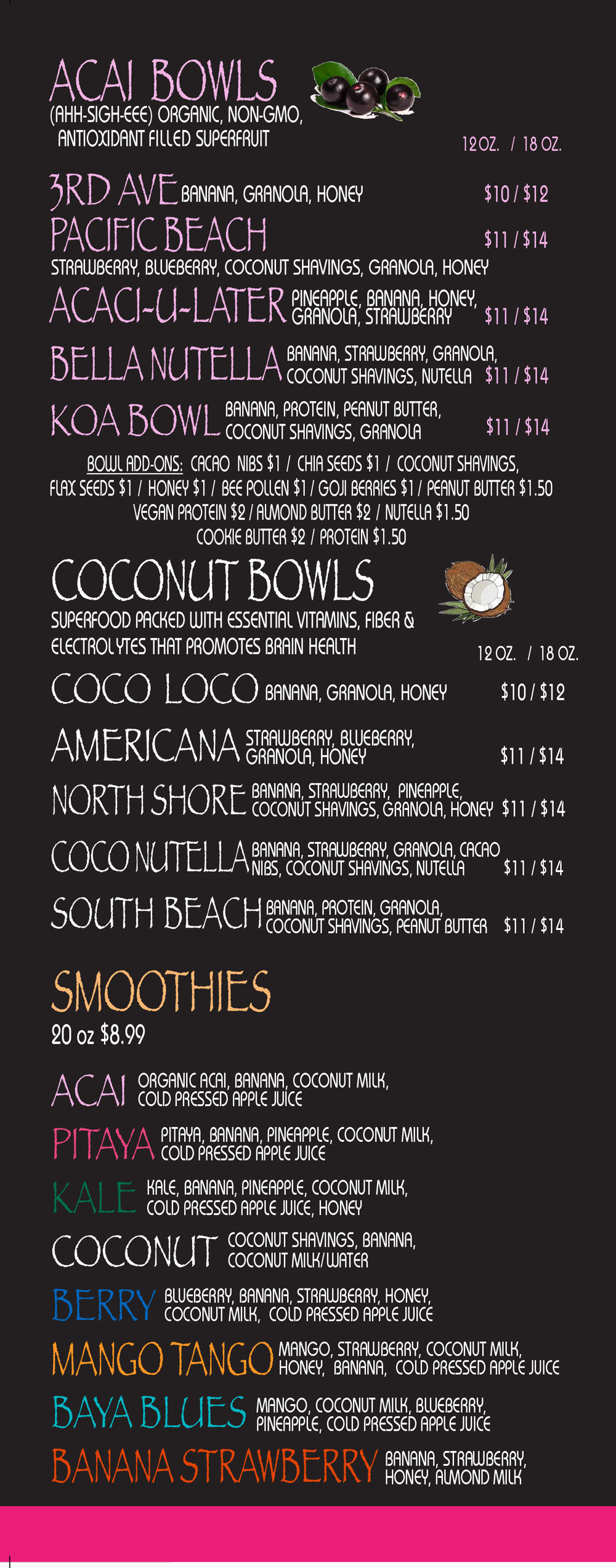 Rockaway Location Menu photos