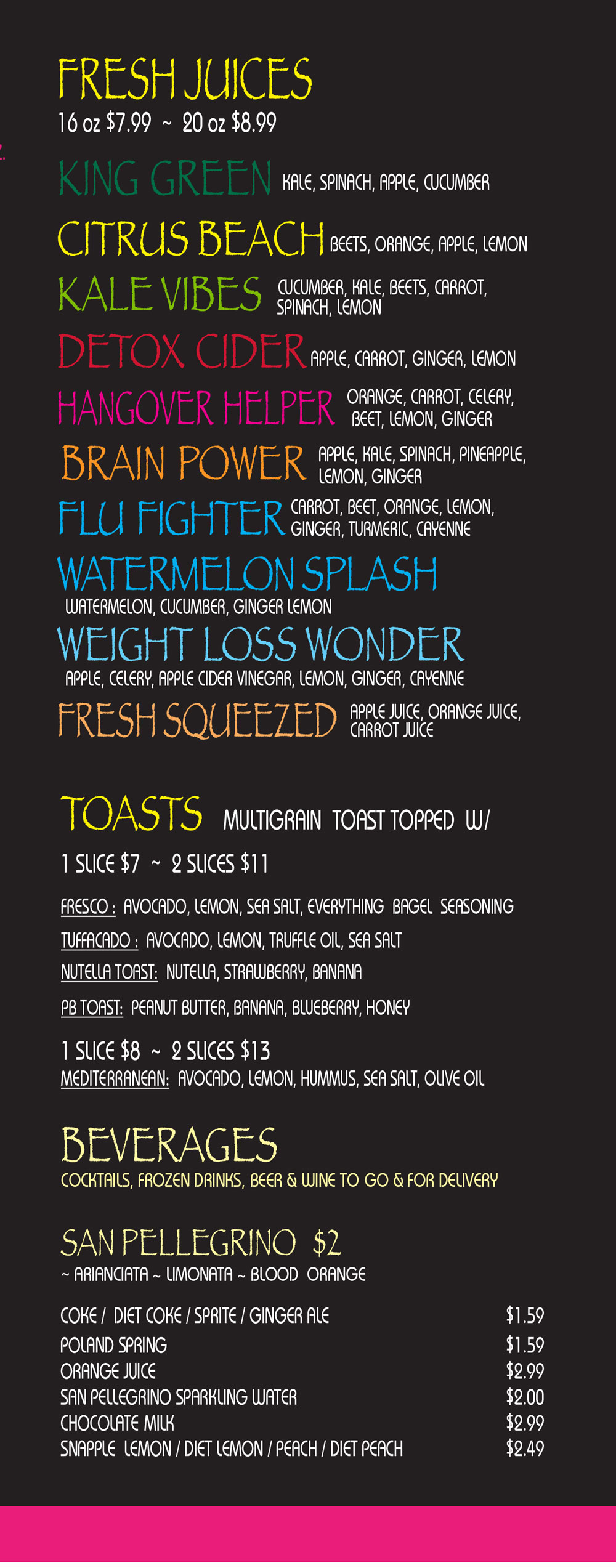 Rockaway Location Menu photos